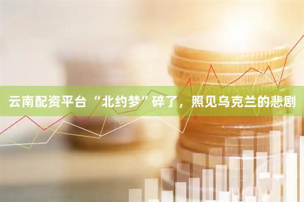 云南配资平台 “北约梦”碎了，照见乌克兰的悲剧